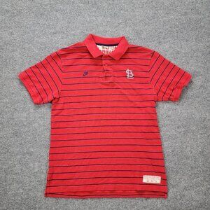 St Louis Cardinals Nike Team Polo Shirt Mens‎ Medium MLB Baseball Busch Stadium